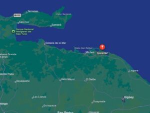 Sismo de magnitud 4.05 sacude las cercanías de Las Lisas en El Seibo